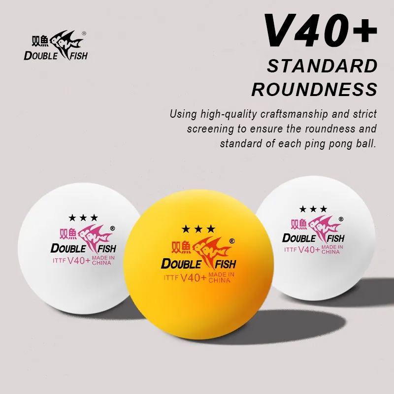 Table Tennis Olympics - ดับเบิ้ลฟิช 3 สตาร์ V40+ 30/50/100 ชิ้นลูกปิงปองที่ผ่านการรับรองจาก