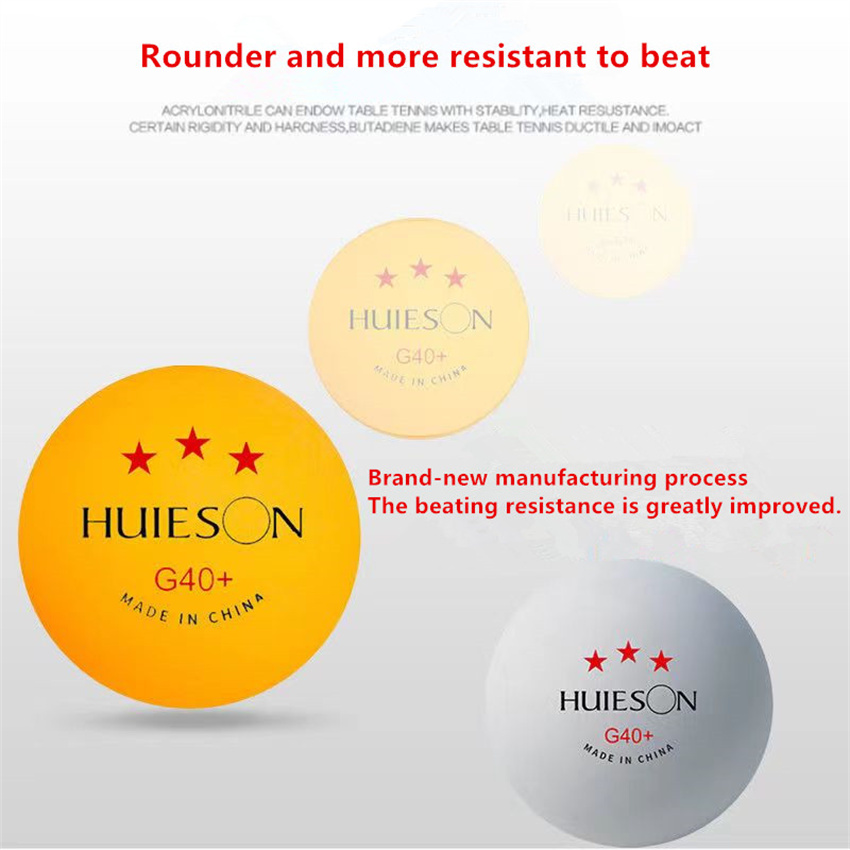ลูกปิงปอง Huieson ใหม่ 10 ลูก/ - Table Tennis Olympics บทวิจารณ์และราคา