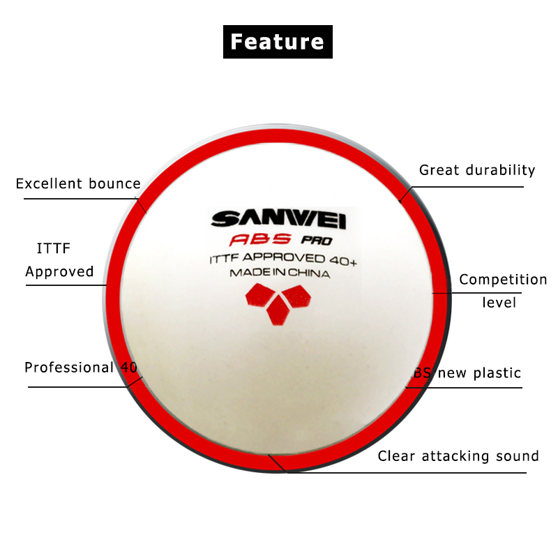 Sanwei ABS Pro ลูก3ดาว40 + ลูก - Table Tennis Olympics บทวิจารณ์และราคา
